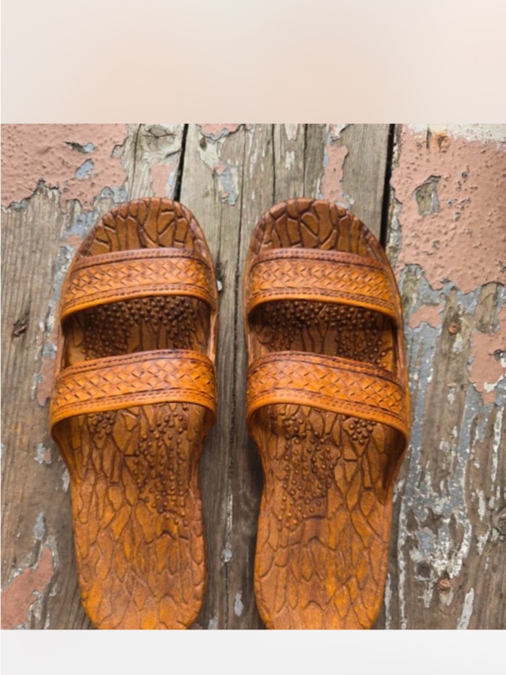 Pali Hawaii Braided Leather Slides — Cognac